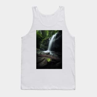 Waterfall and fern in forest Tank Top